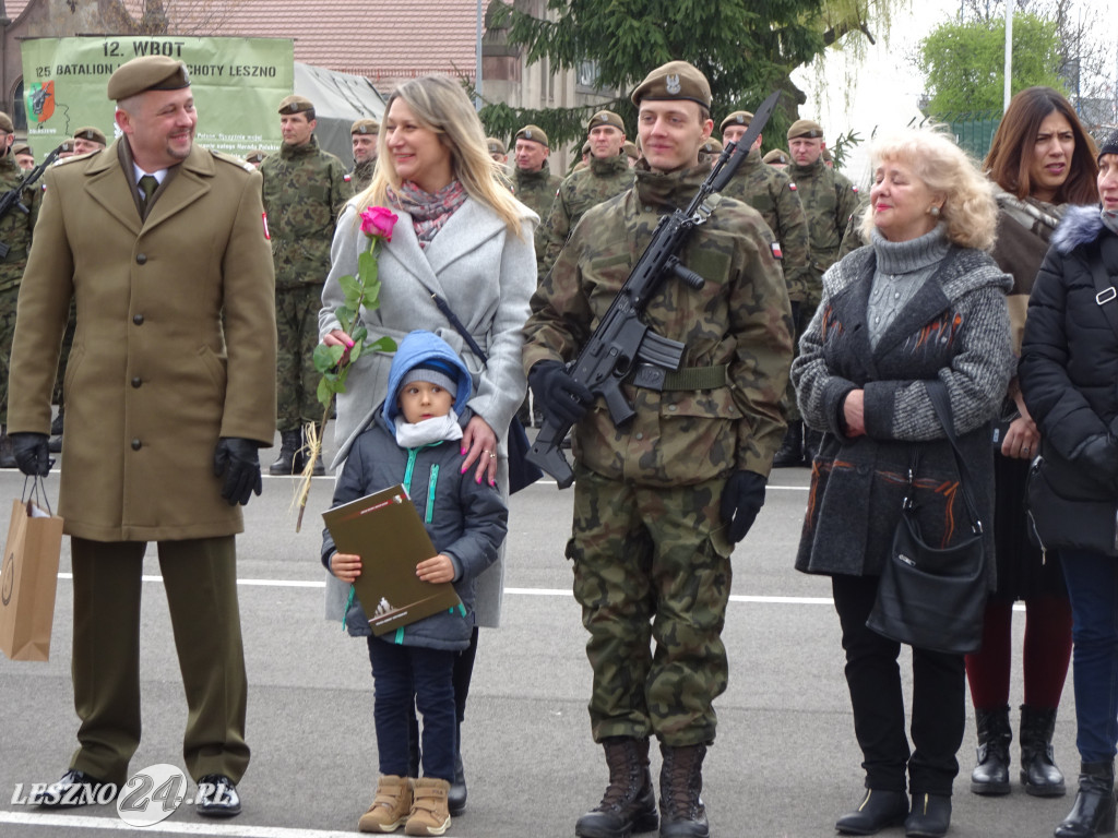 Przysięga wojskowa w Lesznie