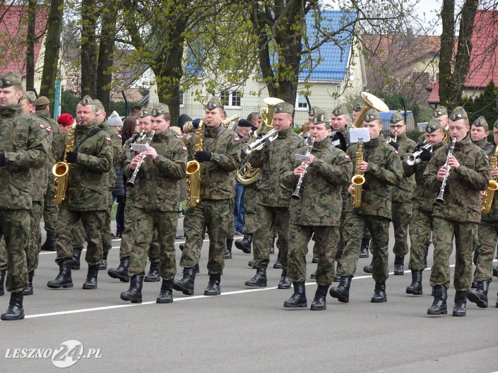 Przysięga wojskowa w Lesznie