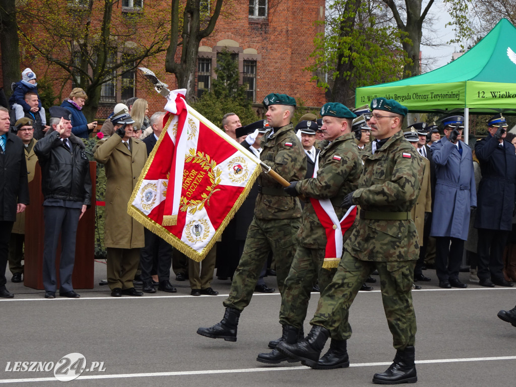 Przysięga wojskowa w Lesznie