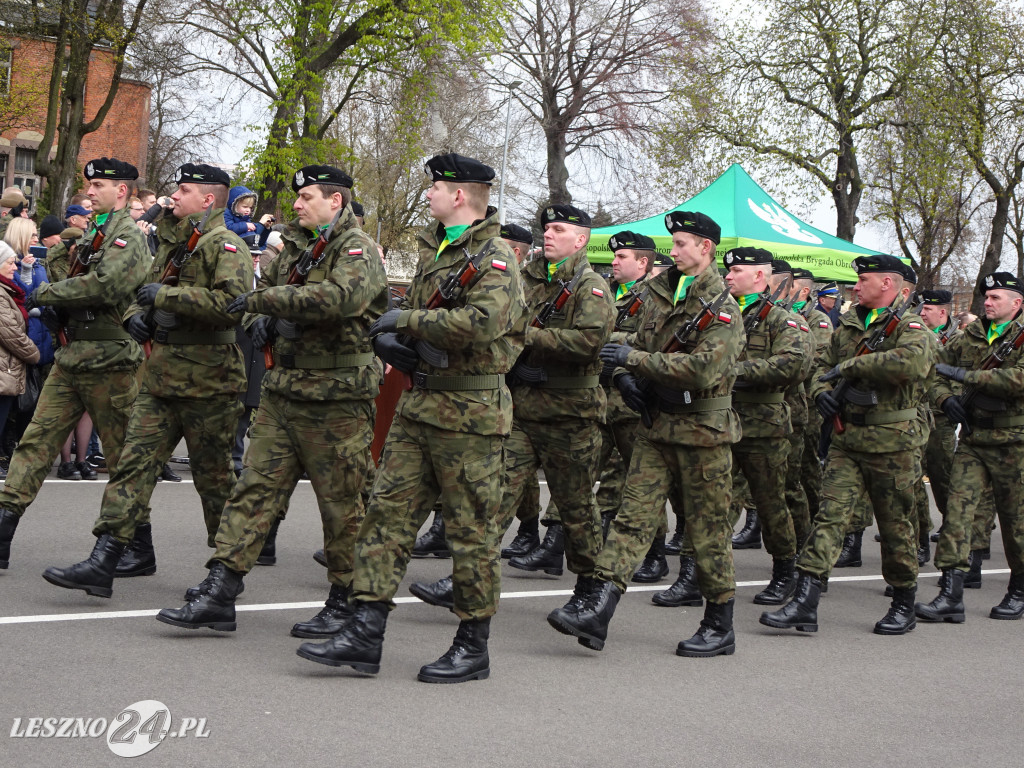 Przysięga wojskowa w Lesznie