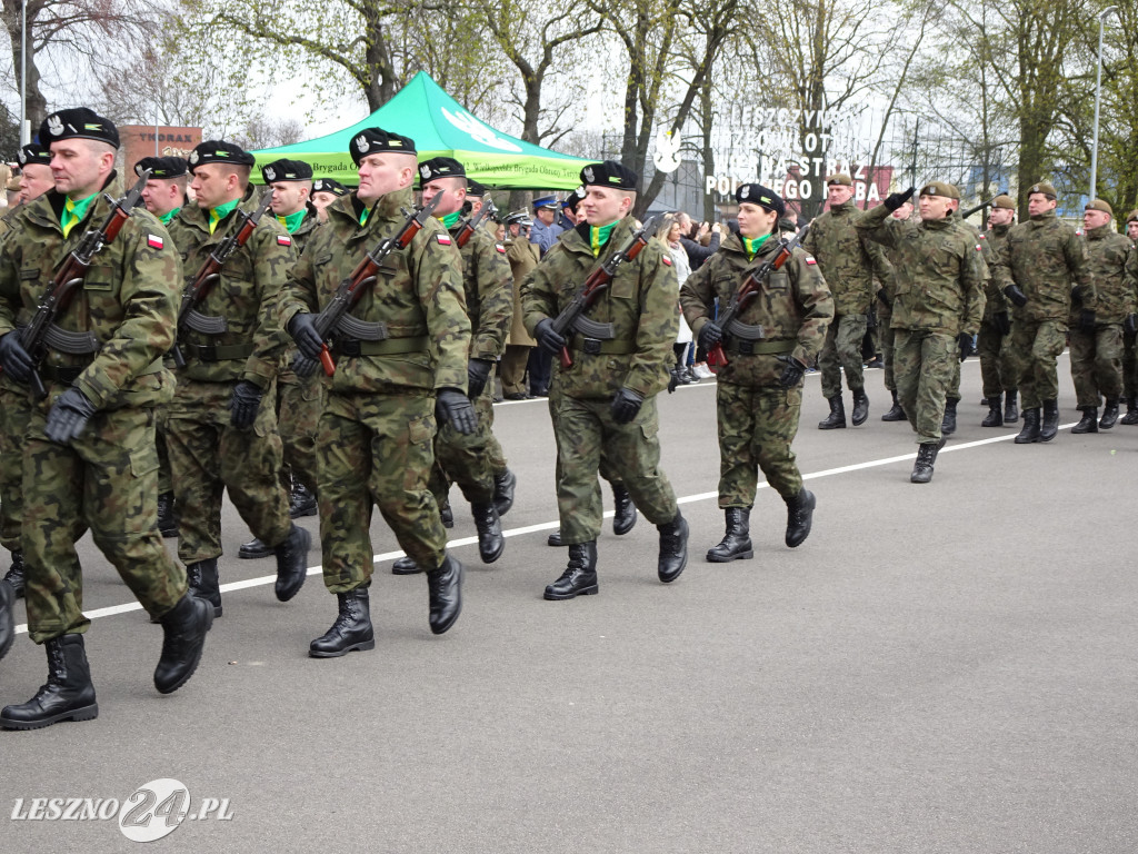 Przysięga wojskowa w Lesznie