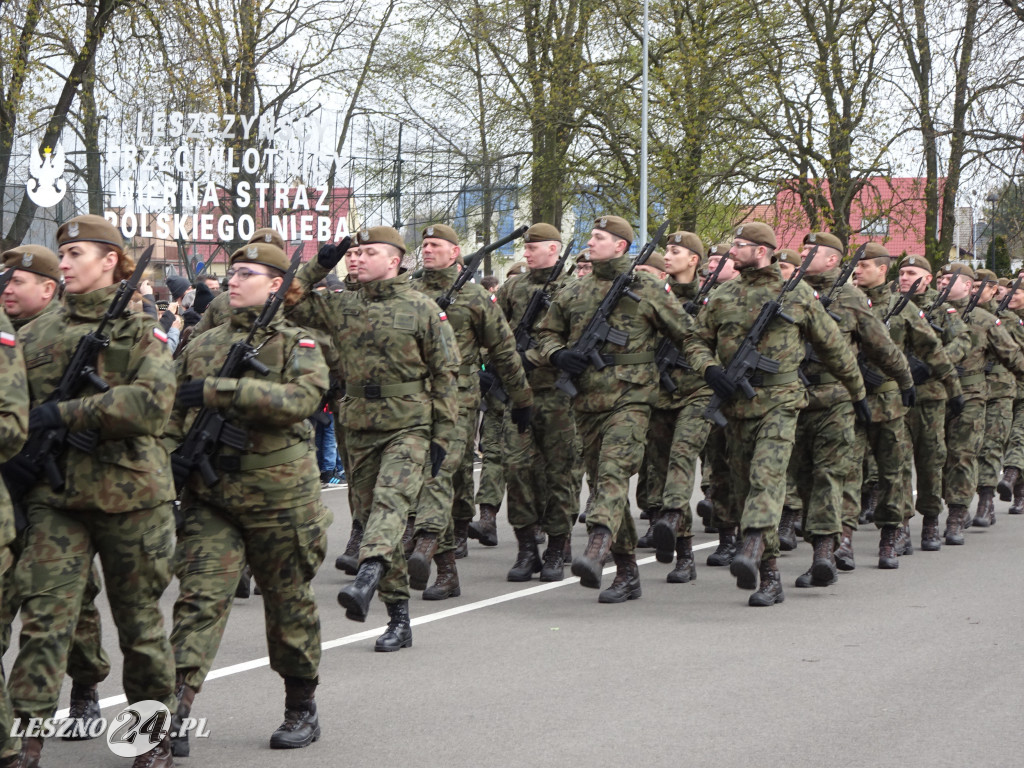 Przysięga wojskowa w Lesznie