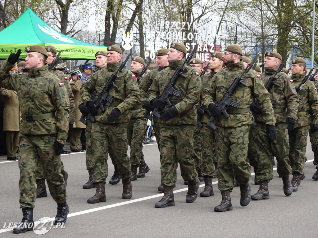 Przysięga wojskowa w Lesznie