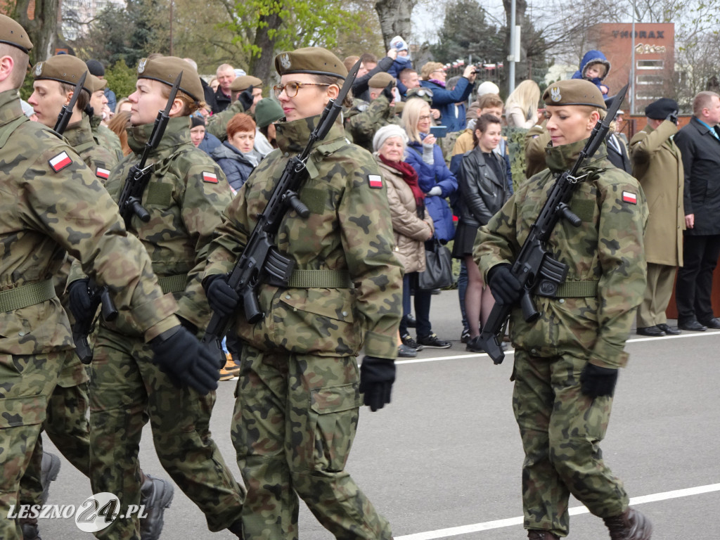 Przysięga wojskowa w Lesznie