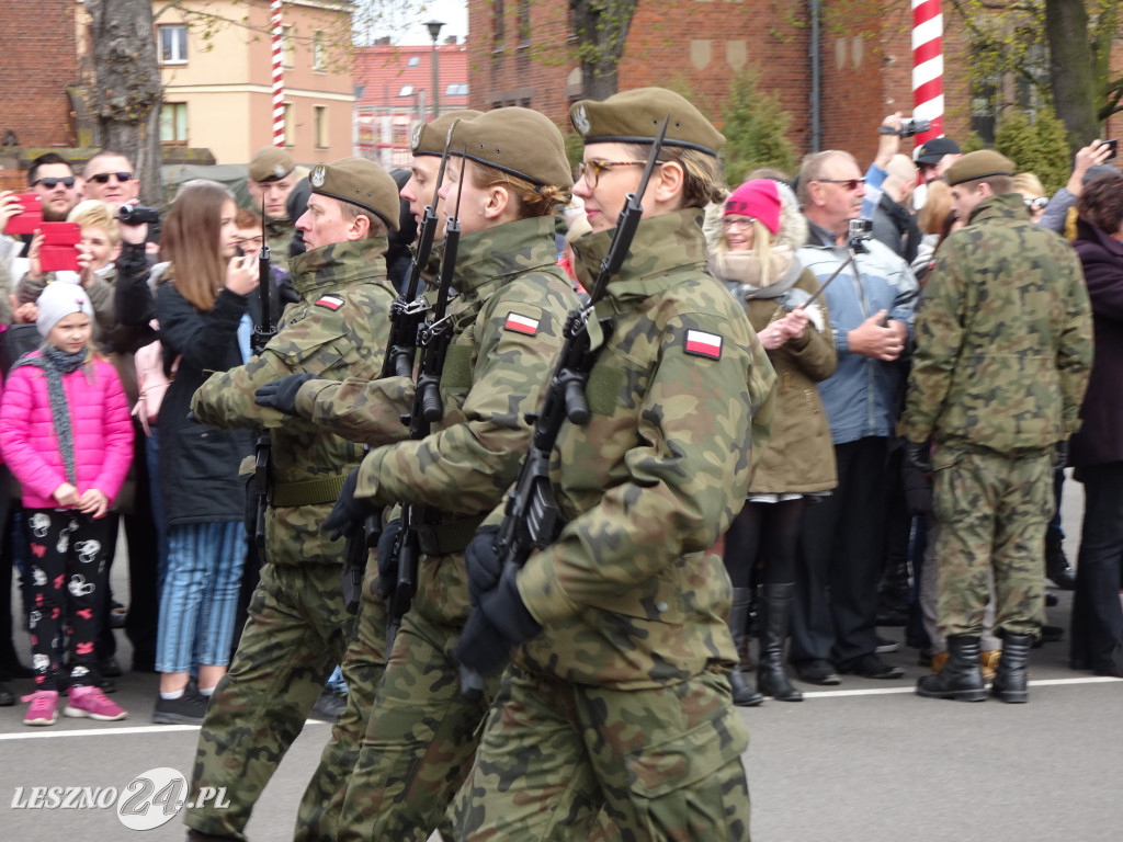 Przysięga wojskowa w Lesznie