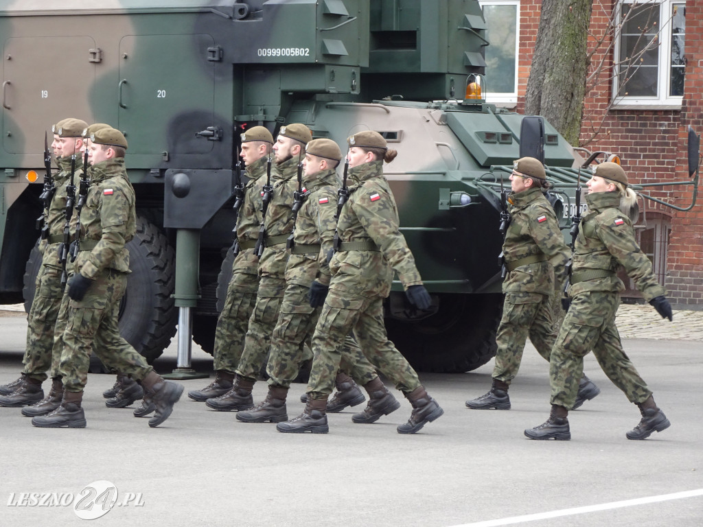 Przysięga wojskowa w Lesznie