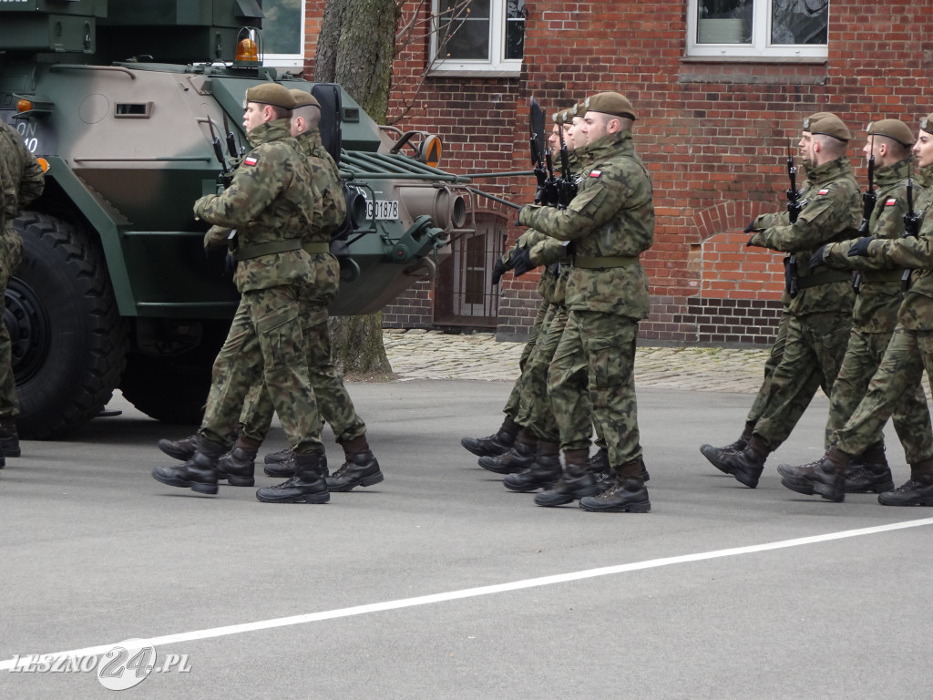 Przysięga wojskowa w Lesznie