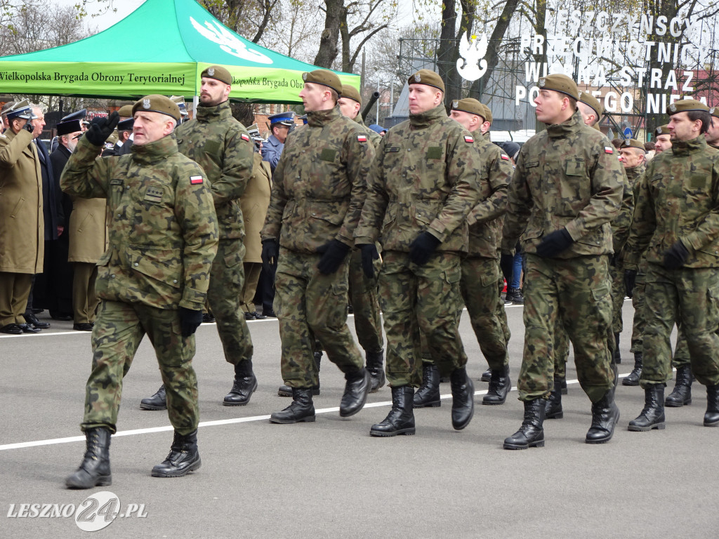 Przysięga wojskowa w Lesznie