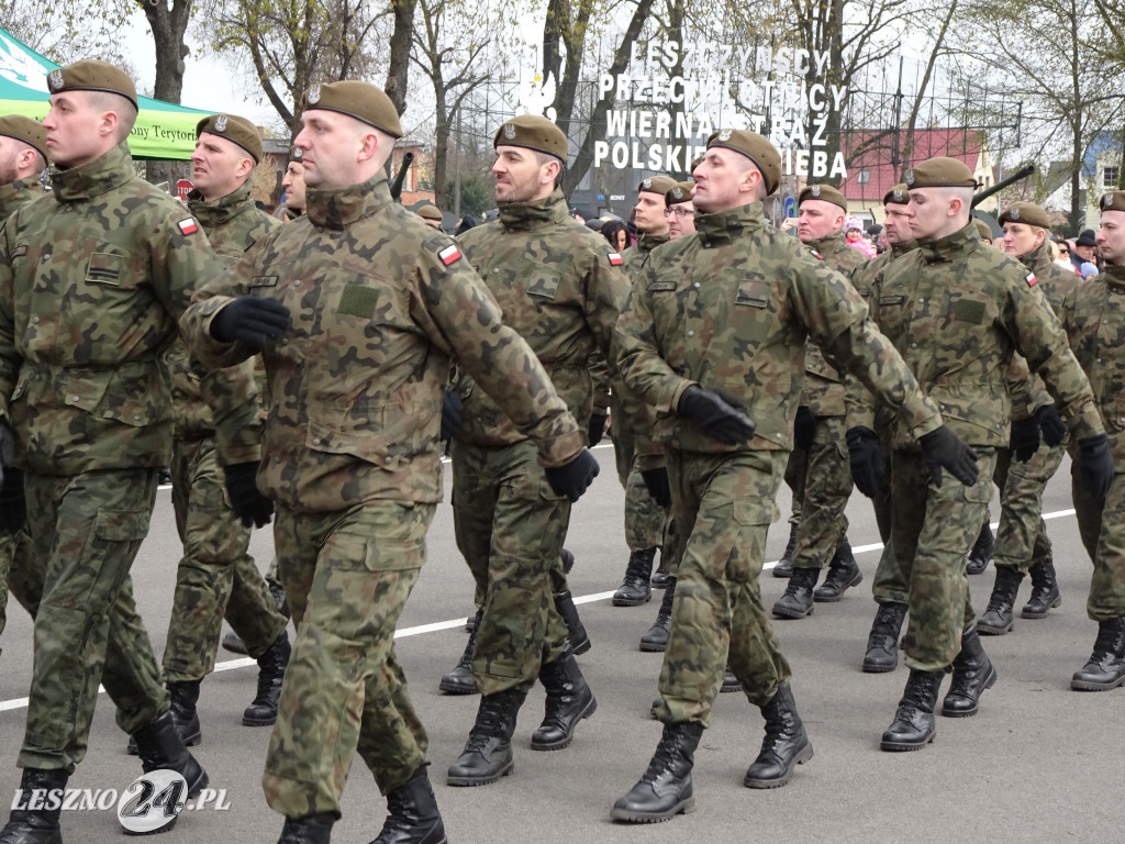 Przysięga wojskowa w Lesznie