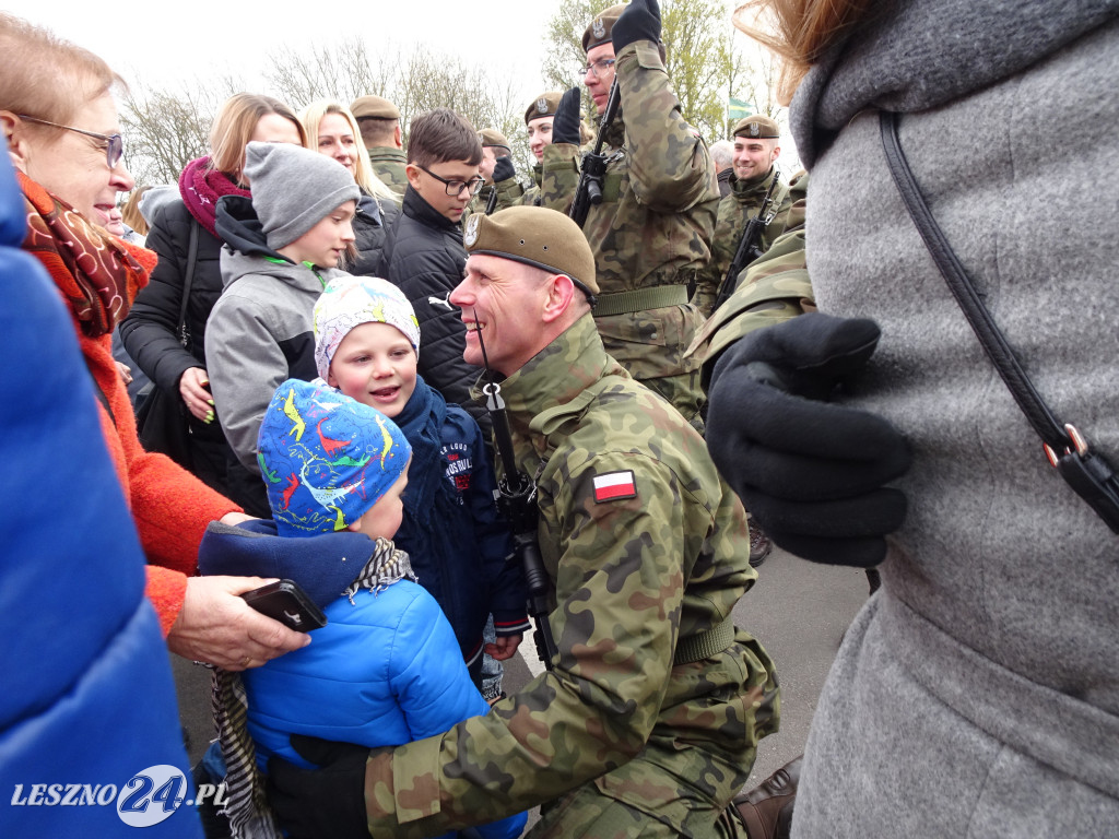 Przysięga wojskowa w Lesznie