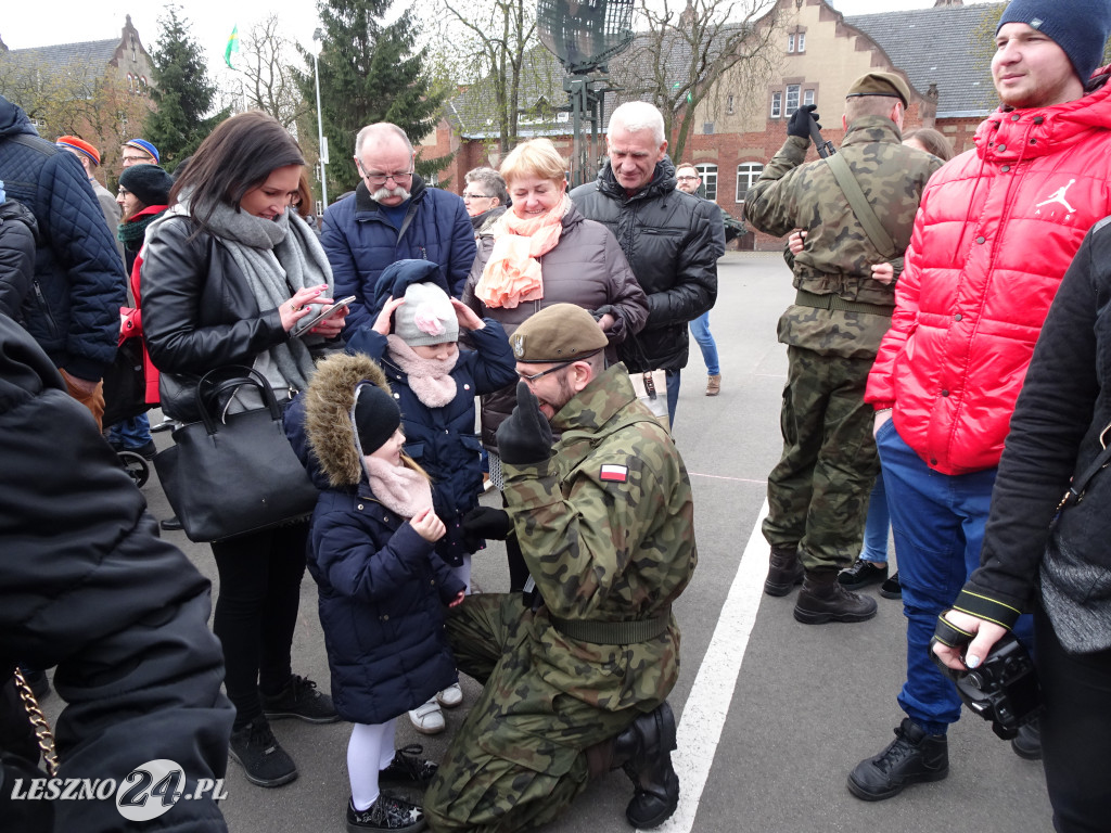 Przysięga wojskowa w Lesznie