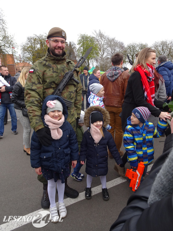 Przysięga wojskowa w Lesznie