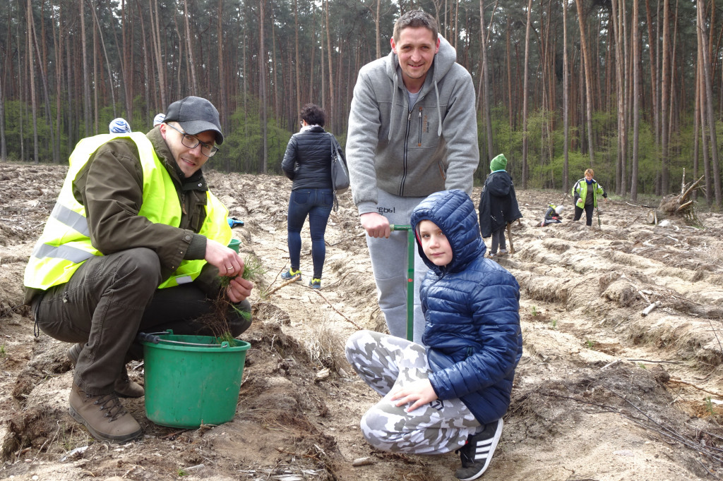 Sadzenie lasu - Leszno, 13.04.2019