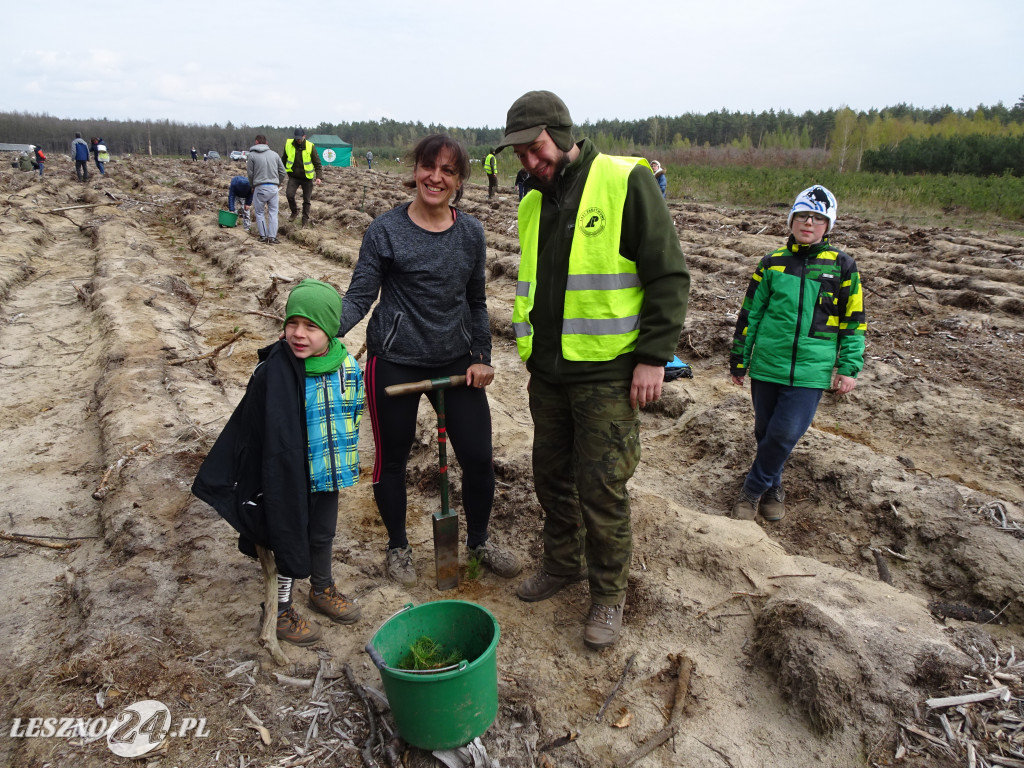 Sadzenie lasu - Leszno, 13.04.2019