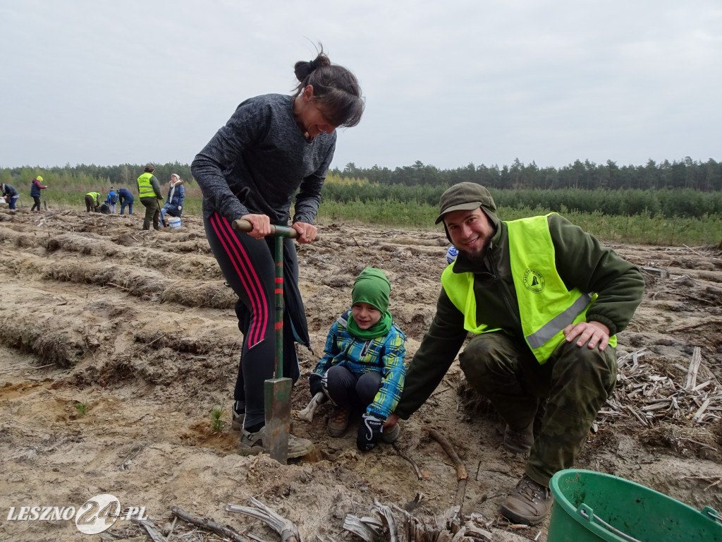 Sadzenie lasu - Leszno, 13.04.2019