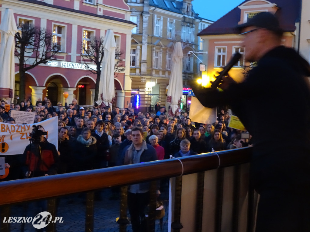 Wiec poparcia dla nauczycieli