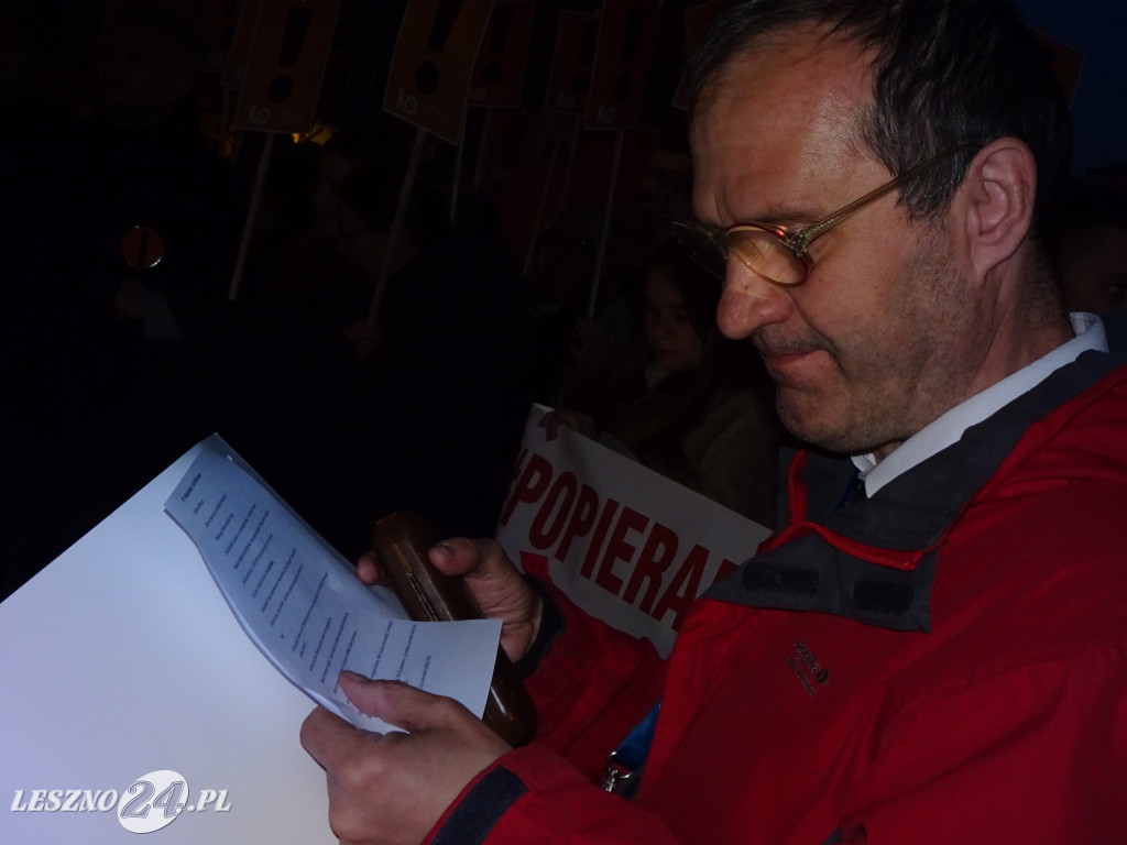 Wiec poparcia dla nauczycieli