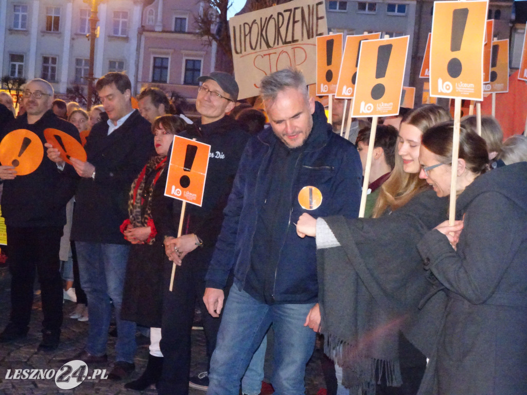 Wiec poparcia dla nauczycieli