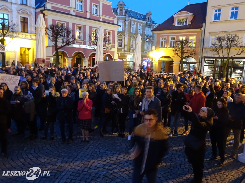Wiec poparcia dla nauczycieli