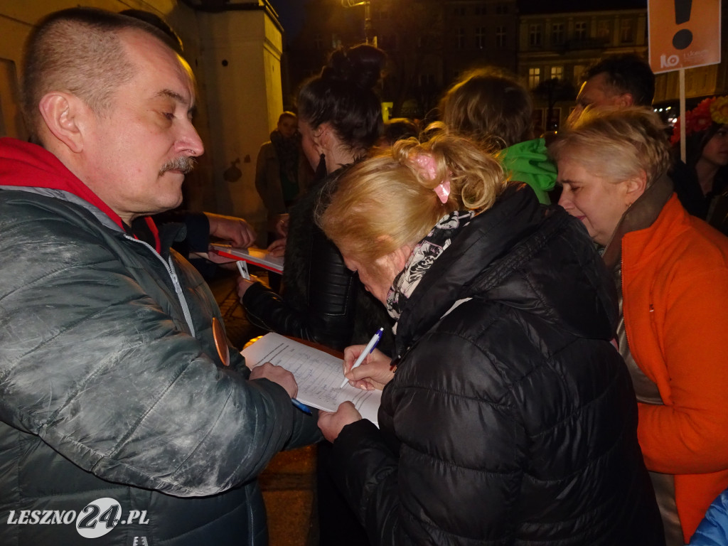 Wiec poparcia dla nauczycieli