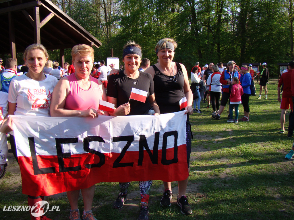 Bieg z flagą w Lesznie. 2 maja 2019