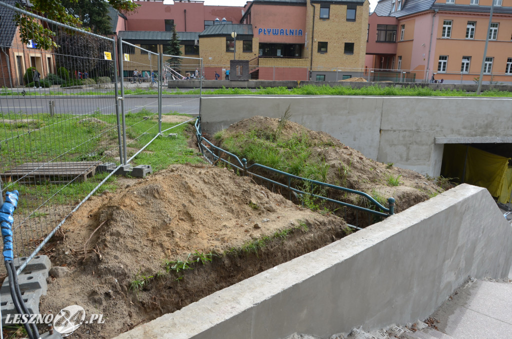 Remont tunelu przy SP nr 7 w Lesznie