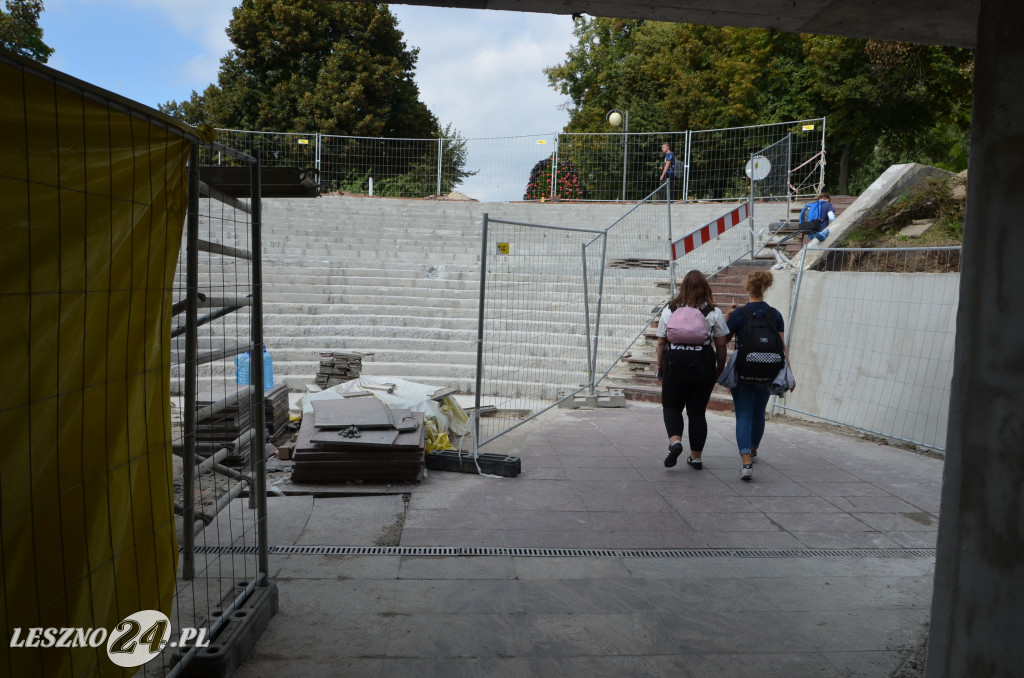 Remont tunelu przy SP nr 7 w Lesznie