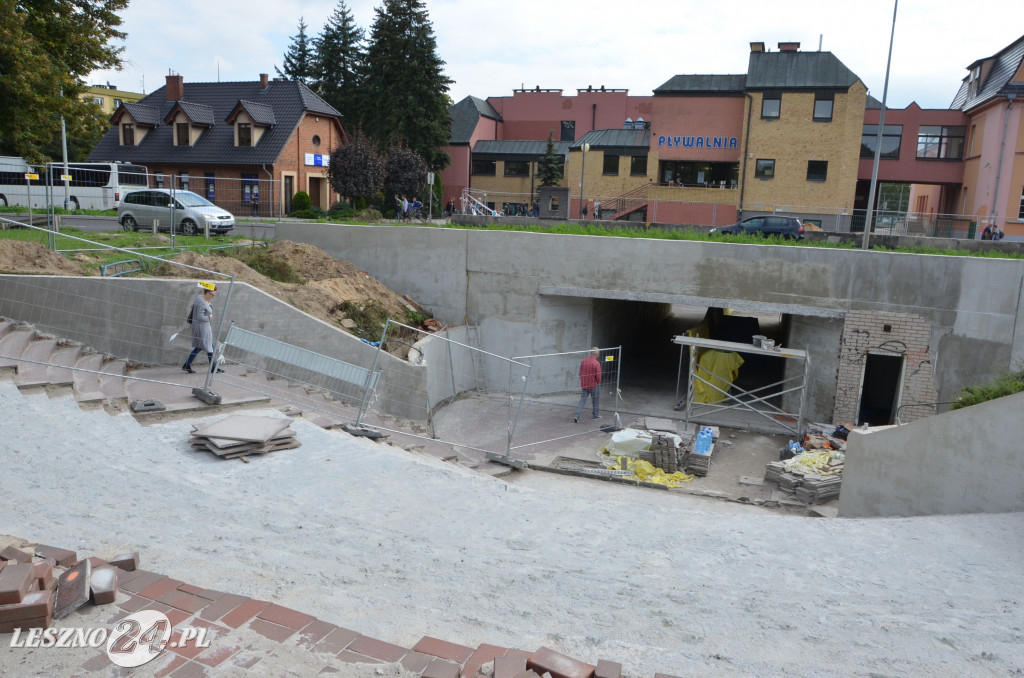 Remont tunelu przy SP nr 7 w Lesznie