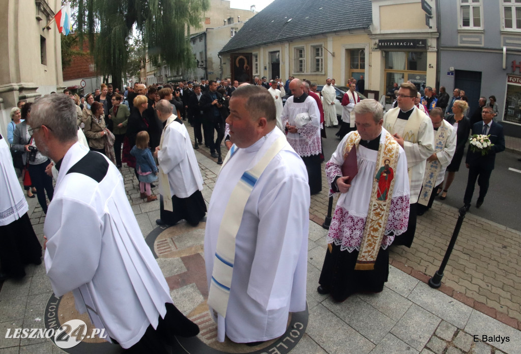 Powitanie kopii obrazu Matki Boskiej w Lesznie