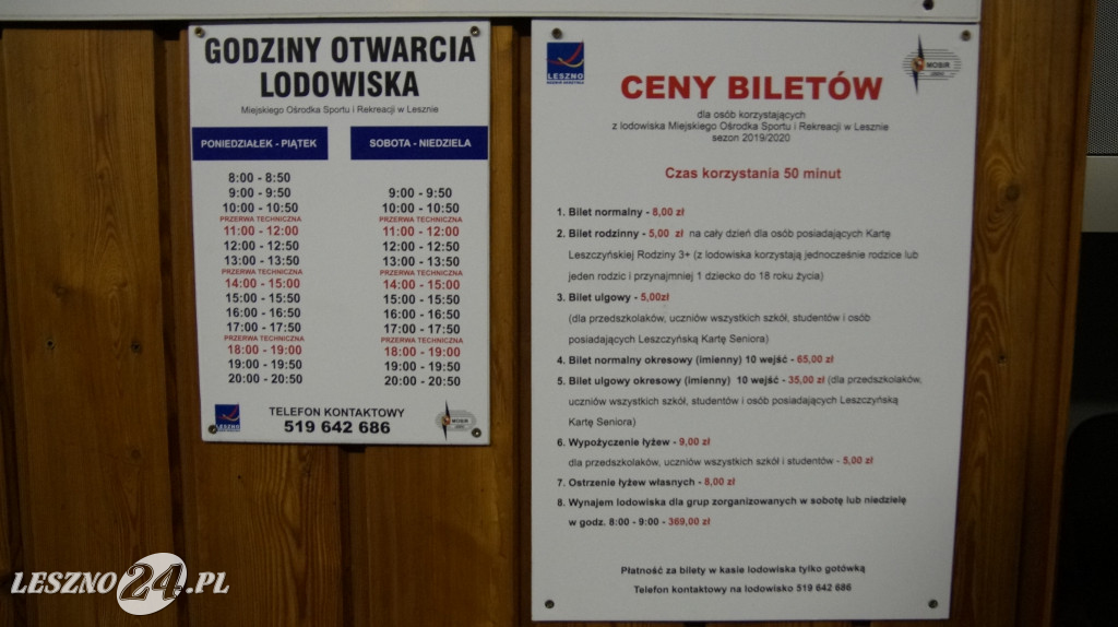Lodowisko obok stadionu żużlowego już otwarte