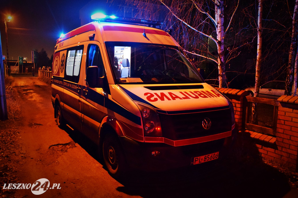 Pożar budynku jednorodzinnego na ul. Miodowej w Lesznie