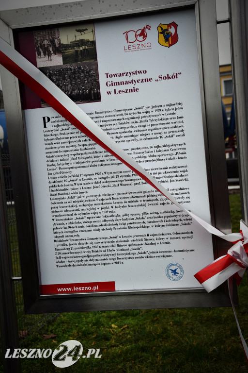 Tablica Towarzystwa Gimnastycznego Sokół