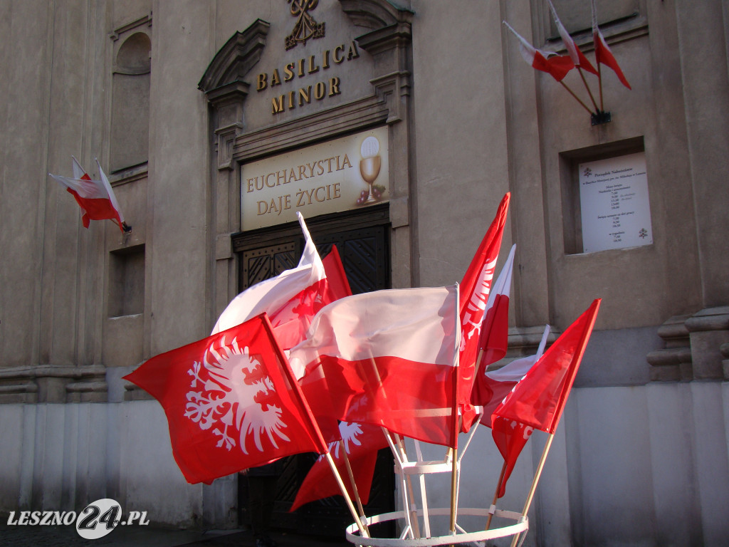 Msza z okazji 100-lecia niepodległości Leszna