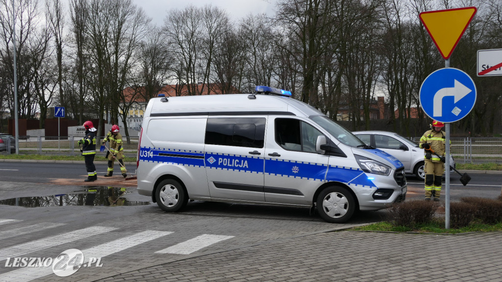 Zderzenie trzech aut na ul. Mickiewicza