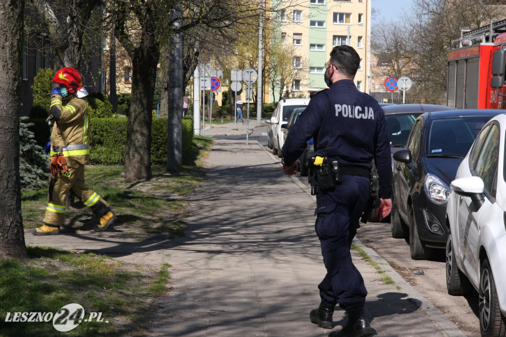 Ratownicy lotniczego pogotowia w Lesznie