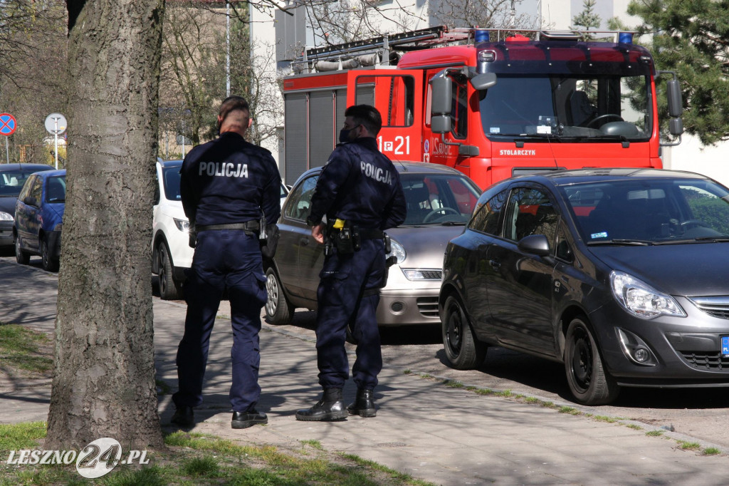 Ratownicy lotniczego pogotowia w Lesznie