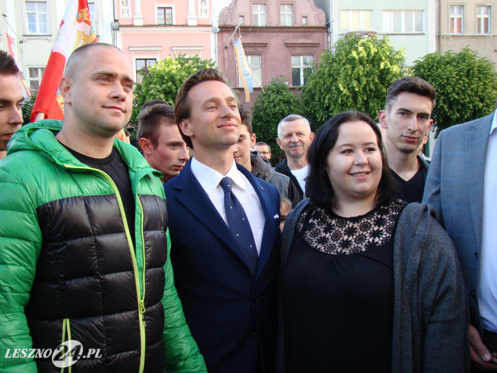 Krzysztof Bosak w Lesznie, 6 czerwca 2020