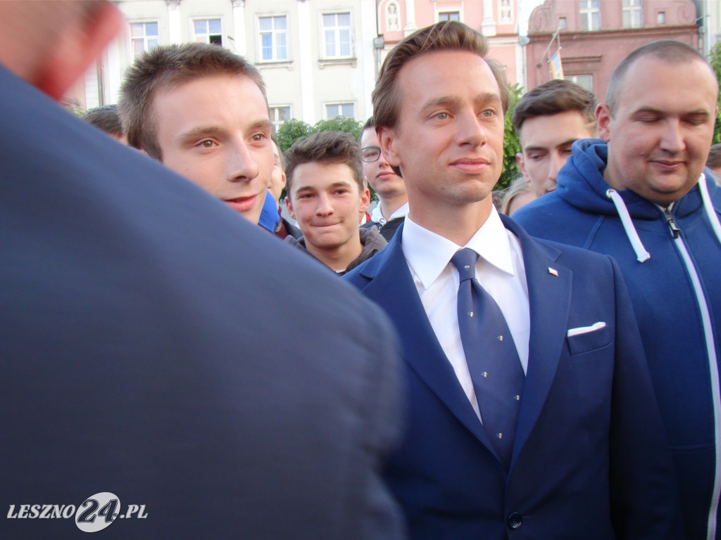 Krzysztof Bosak w Lesznie, 6 czerwca 2020