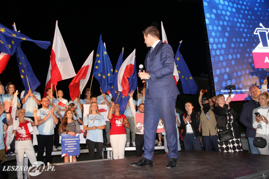 Rafał Trzaskowski w Lesznie