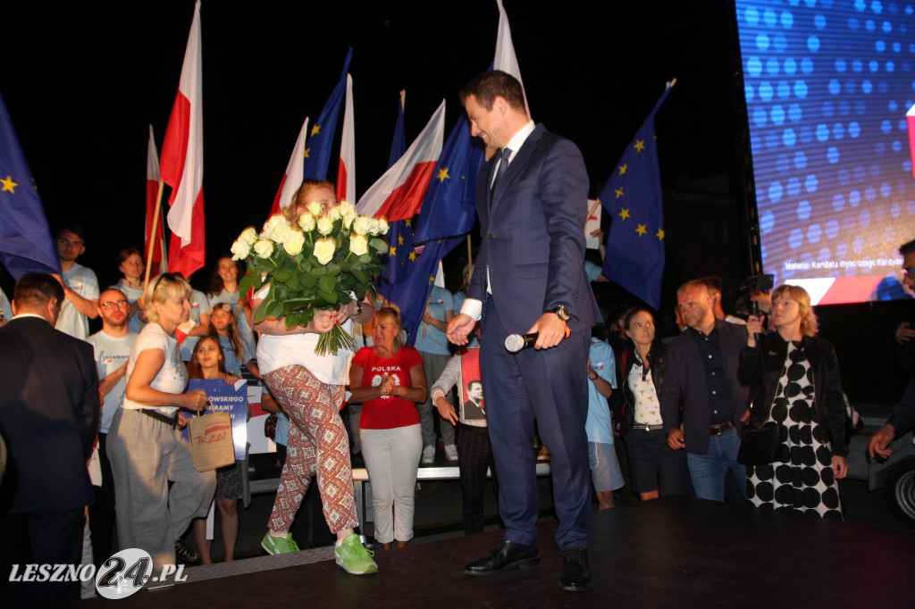 Rafał Trzaskowski w Lesznie