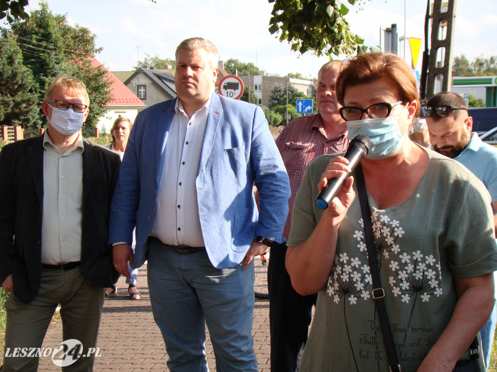 Protest przeciwko wycince przy ul. Fabrycznej