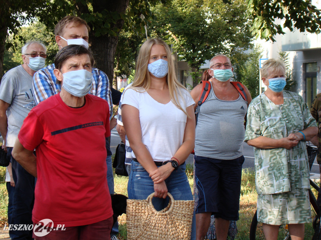 Protest przeciwko wycince przy ul. Fabrycznej