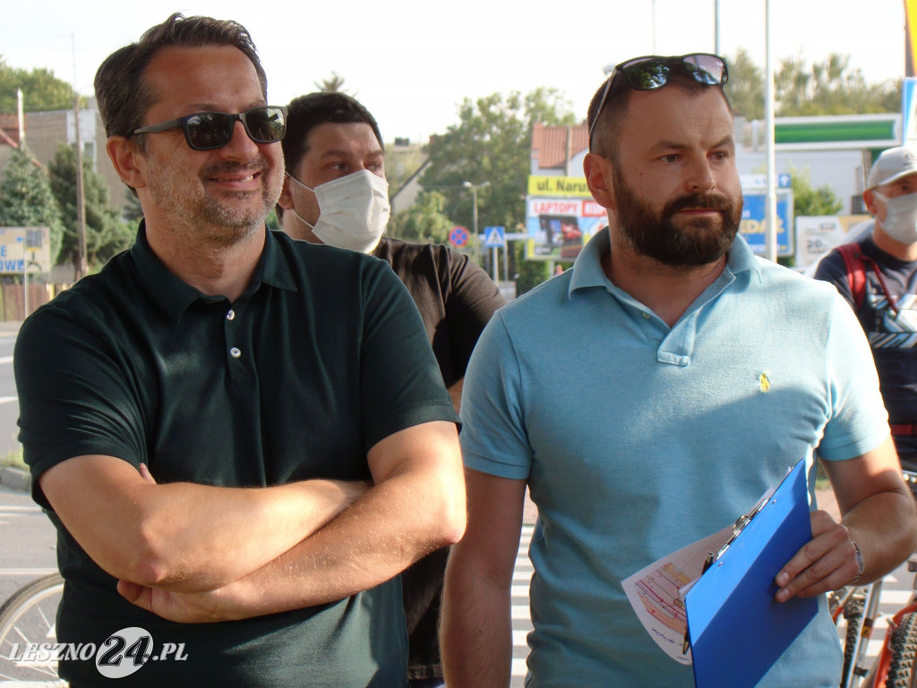 Protest przeciwko wycince przy ul. Fabrycznej
