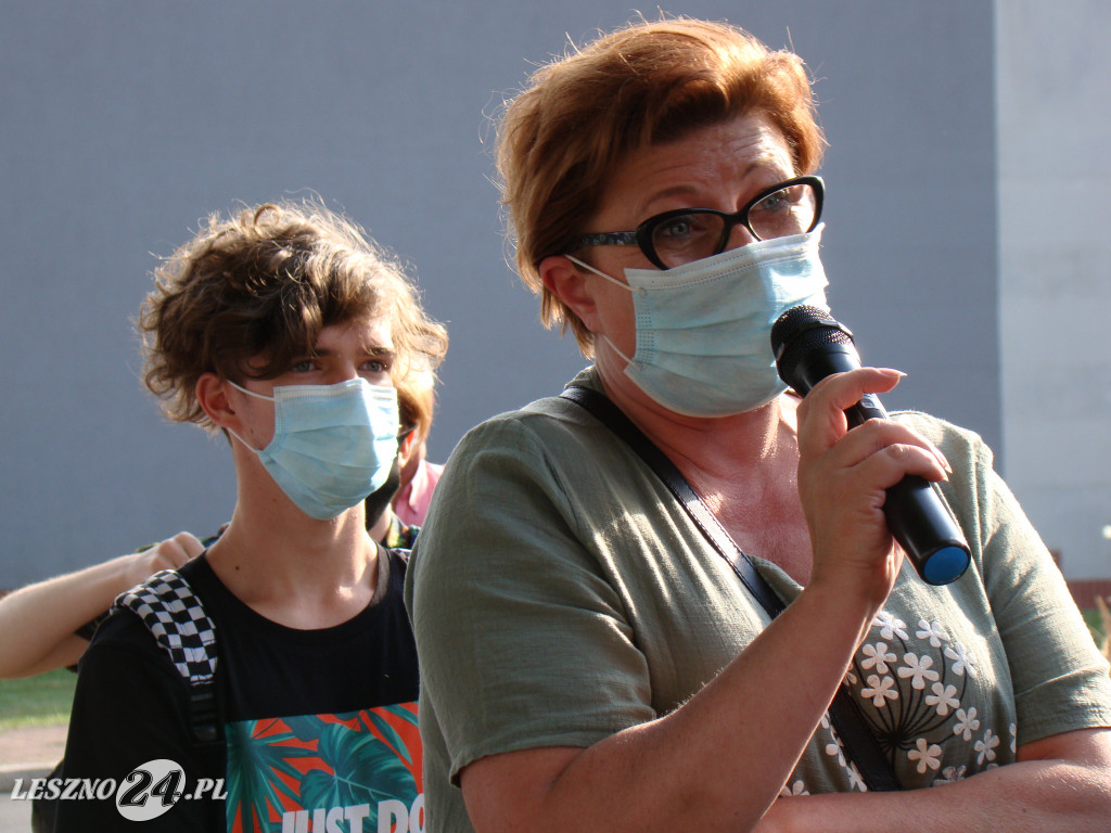 Protest przeciwko wycince przy ul. Fabrycznej