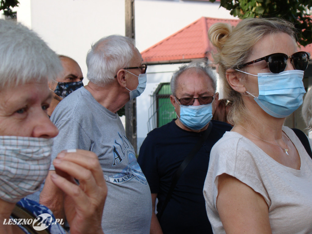 Protest przeciwko wycince przy ul. Fabrycznej