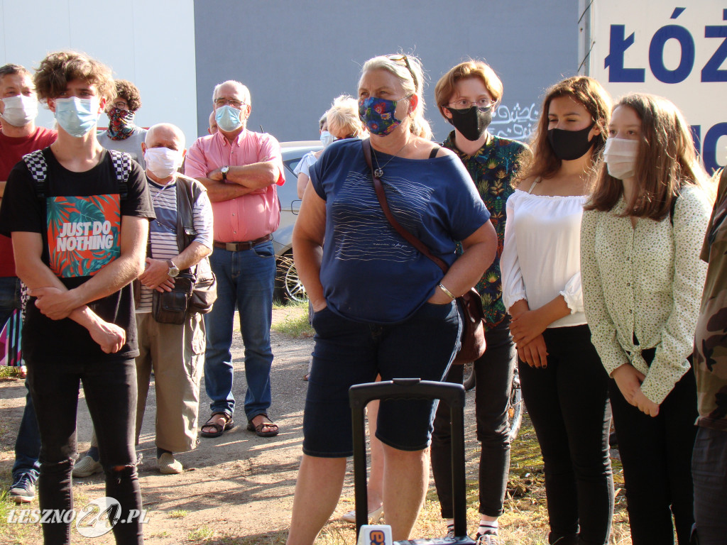 Protest przeciwko wycince przy ul. Fabrycznej