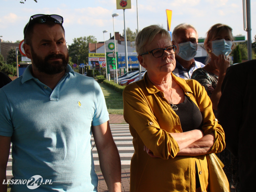 Protest przeciwko wycince przy ul. Fabrycznej