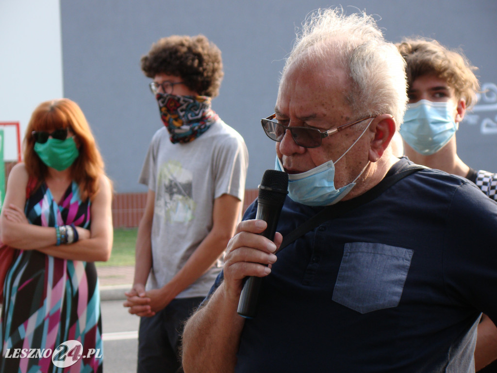 Protest przeciwko wycince przy ul. Fabrycznej
