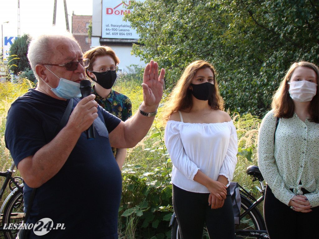 Protest przeciwko wycince przy ul. Fabrycznej