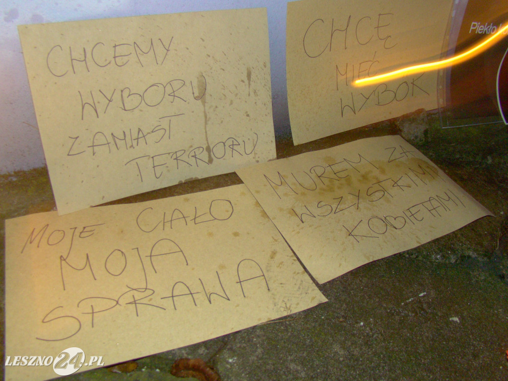 Protest Kobiet w Lesznie